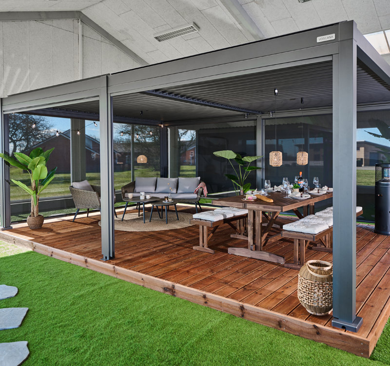 Pergola 4x6 m i showroom